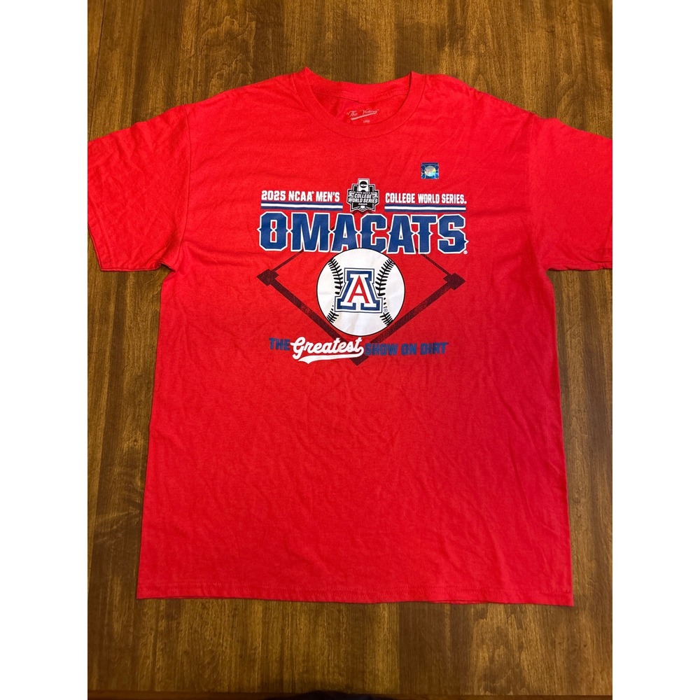 The Victory T-Shirt Mens Large Red Excellent Arizona Wildcats Omacats 20024